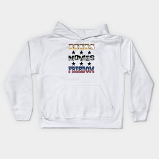 Beers Movies Freedom Kids Hoodie